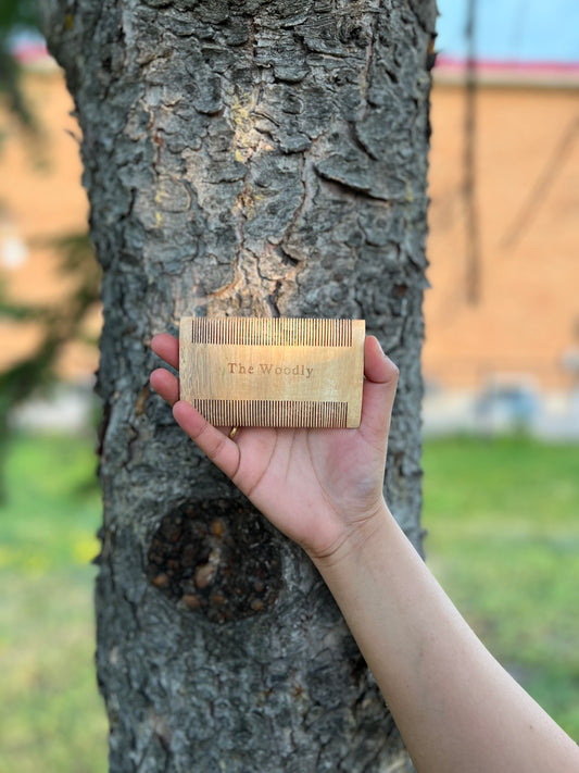 Oil-Treated Neem Wood Lice Comb