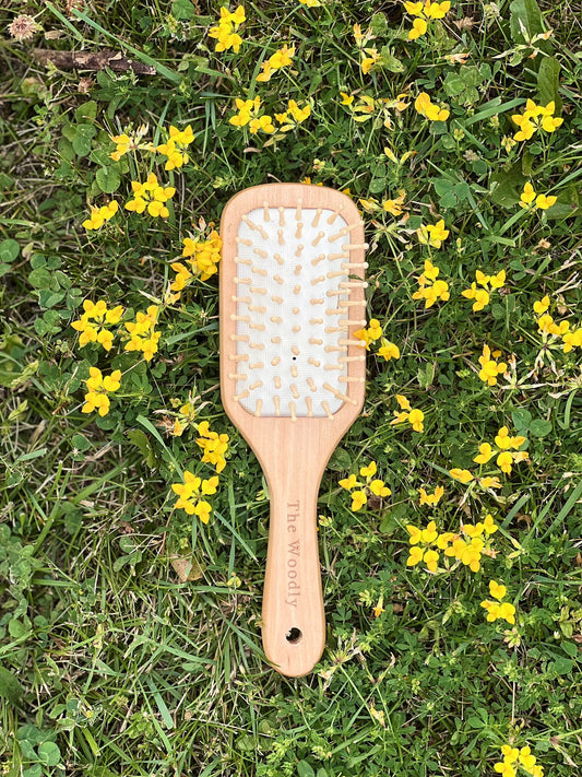 The Woodly Wooden Paddle Brush