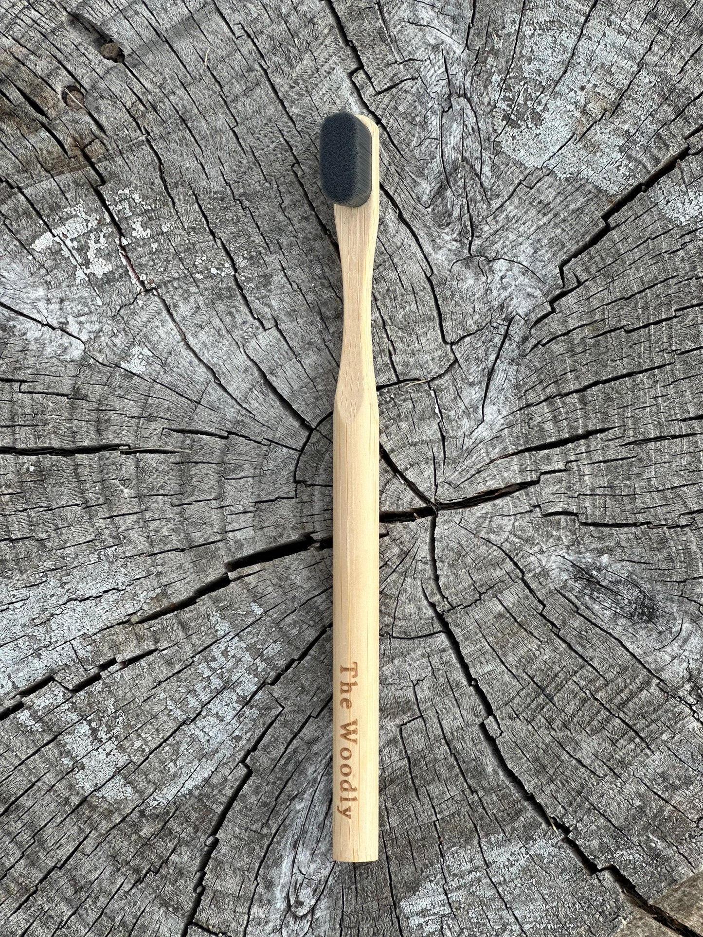Woodly Bamboo Charcoal Bristle Toothbrush