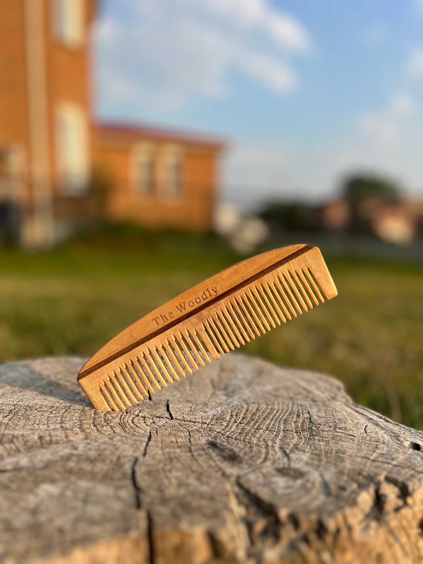 Ruby Radiance Oil-Infused Neem Wood Comb