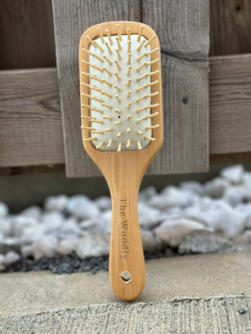 The Woodly Wooden Paddle Brush