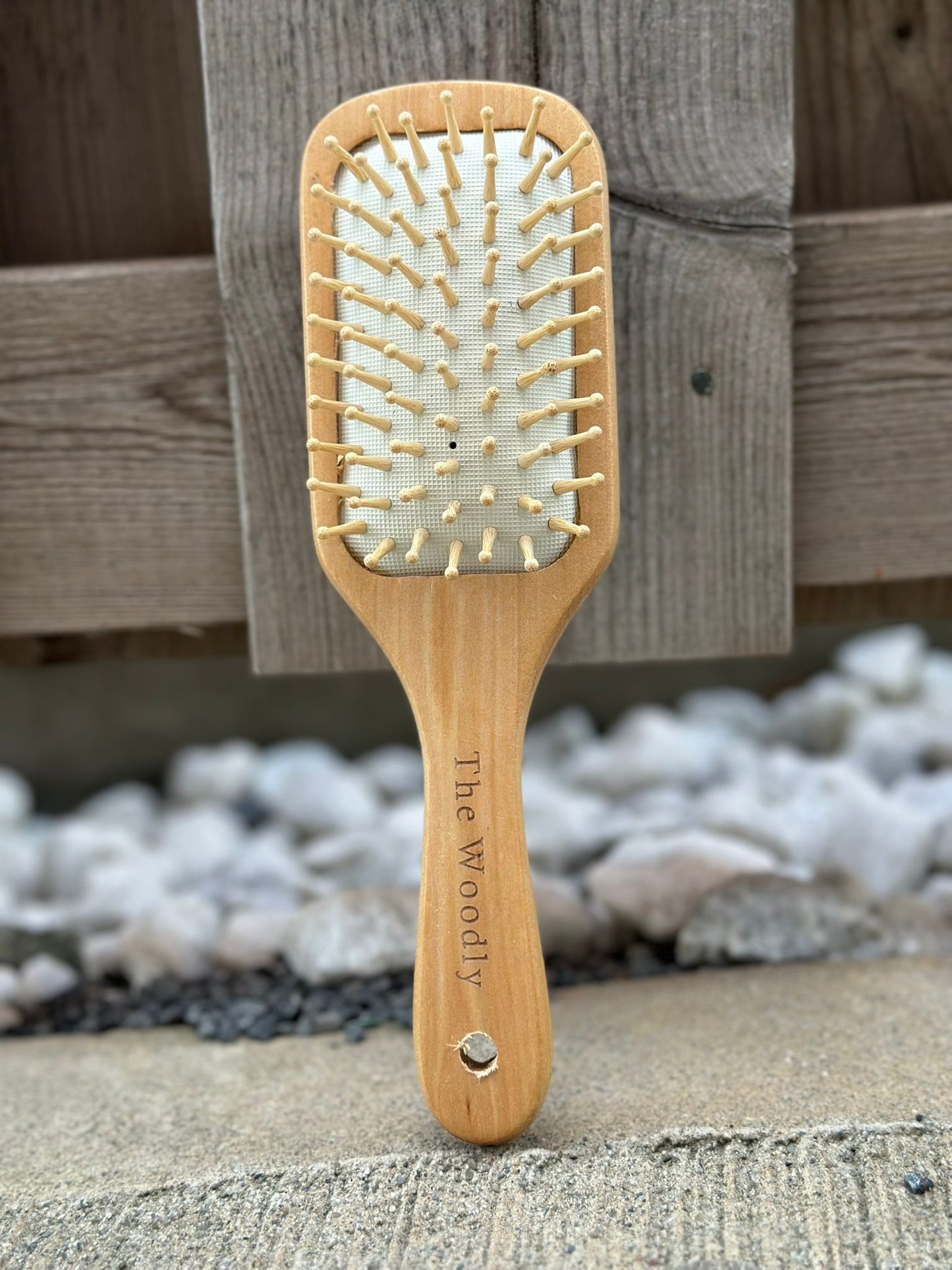The Woodly Wooden Paddle Brush